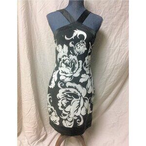 Eyecatching CACHE' BLACK & WHITE SEQUIN DRESS - Size 8